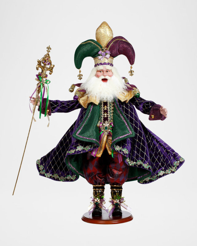 Carnavale Jester Santa, 30"